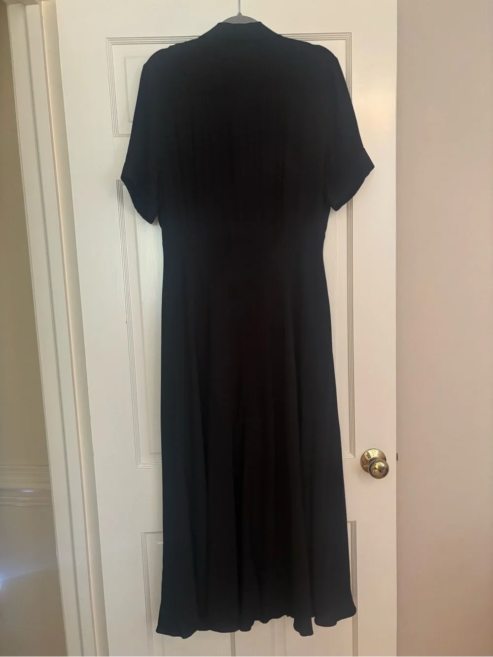 J Crew Classic Black Button-Front Women's Dress 12T